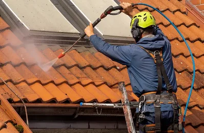 Démoussage et hydrofuge de toiture à Porte du Der